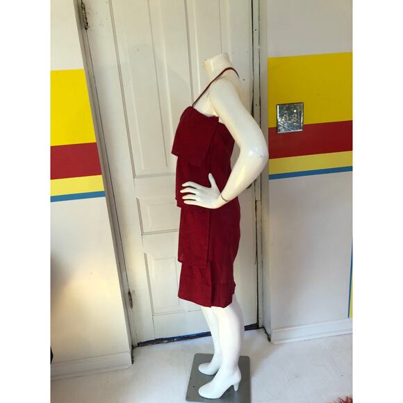 1970s Vintage Pink Sonia Rykiel linen sundress mini dress m xs designer french - Picture 9 of 10